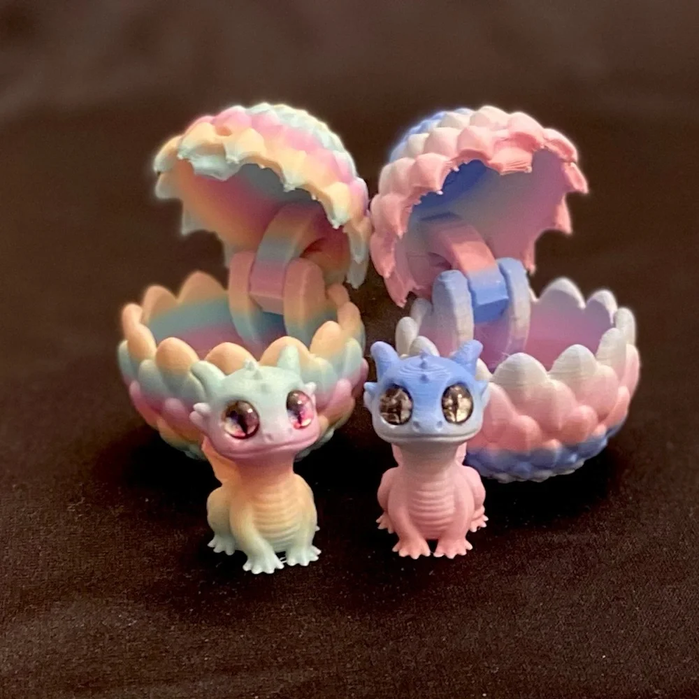 Pastel Dragon Egg and Baby Dragon Toy Set Is Sweet and Special - Choose One - Picture 3 of 10